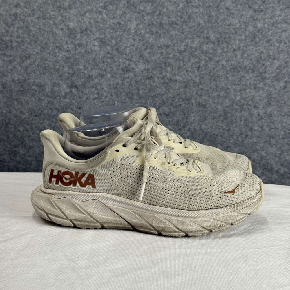 Hoka Arahi 7 Womens 7.5 Running Shoes Beige Rose Gold Stability 1147851 BSG